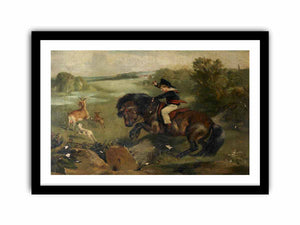 Lord Alexander Russell (1821-1907), on his pony 'Emerald' (after Landseer )