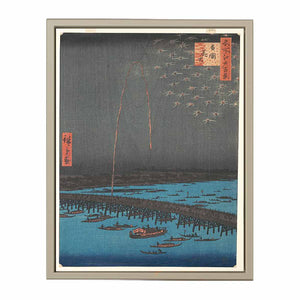 Fireworks at Ryogoku from the series One Hundred Famous Views of Edo 3