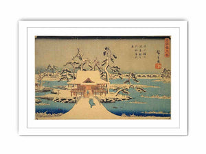 The Benzaiten Shrine at Inokashira in Snow