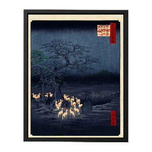 New Year's Eve Foxfires at the Changing Tree, Ōji