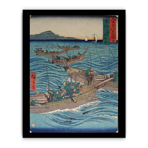 Tosa Province, Bonito Fishing at Sea
