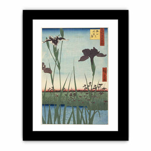 Horikiri Iris Garden (Horikiri no hanashōbu), from the series One Hundred Famous Views of Edo (Meisho Edo hyakkei)