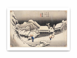 Evening Snow at Kambara