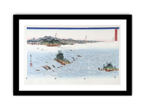The Rapids of Naruto in Awa Province from the series Snow Moon and Flowers