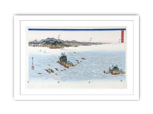 The Rapids of Naruto in Awa Province from the series Snow Moon and Flowers