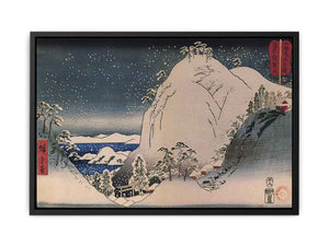 Hiroshige, Shrines in snowy mountains