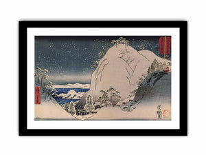 Hiroshige, Shrines in snowy mountains