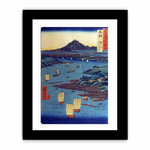 Dewa Province, Mogami River, A Perspective View of Mount Gassan