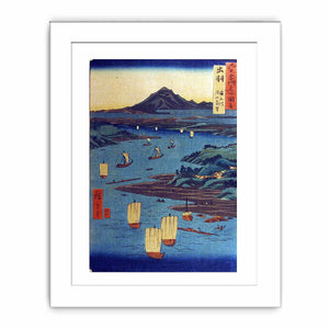 Dewa Province, Mogami River, A Perspective View of Mount Gassan