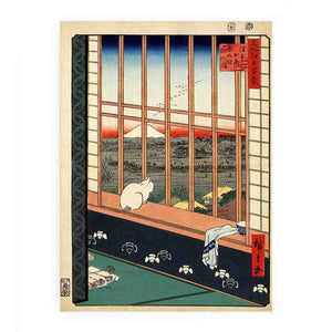 Hiroshige, Asakusa ricefields and torinomachi festival