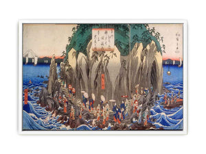 Hiroshige Pilgrimage to the Cave Shrine of Benzaiten
