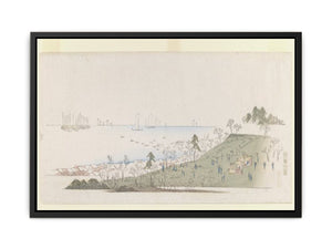Cherry-blossom Time, People Picknicking at Gotenyama, from Letter-Sheet set.