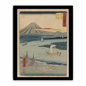 19th Ejiri: The Pine Forest of Miho and Tago Bay near Ejiri, From the Upright Gojusan Tsugi Tokaido