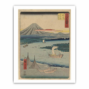 19th Ejiri: The Pine Forest of Miho and Tago Bay near Ejiri, From the Upright Gojusan Tsugi Tokaido