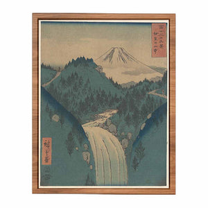 View of Fuji san from the Mountains in the Province of Izu (Izu no Sanchu), from the series Thirty-six Views of Mount Fuji (Fugaku sanjūrokkei)