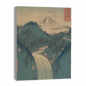 View of Fuji san from the Mountains in the Province of Izu (Izu no Sanchu), from the series Thirty-six Views of Mount Fuji (Fugaku sanjūrokkei)