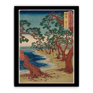 Harima Province, Maiko Beach, from the series Famous Places in the Sixty-odd Provinces