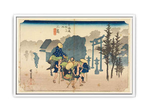 Print, Mishima, Morning Mist, in The Fifty-Three Stations of the Tokaido Road (Tokaido Gojusan Tsugi-no Uchi), ca. 1834