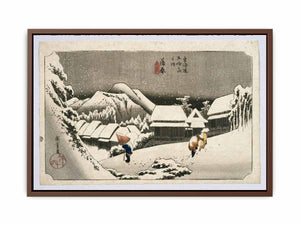 Kambara, from Fifty-three Stations on the Tokaido Highway (Tokaido Goju-san Tsugi no Uchi)