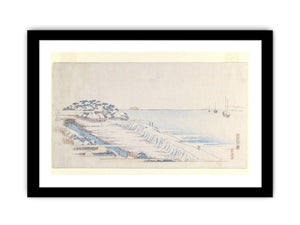Snow Dawn at Susaki from the Letter-Sheet Set