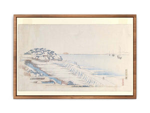 Snow Dawn at Susaki from the Letter-Sheet Set