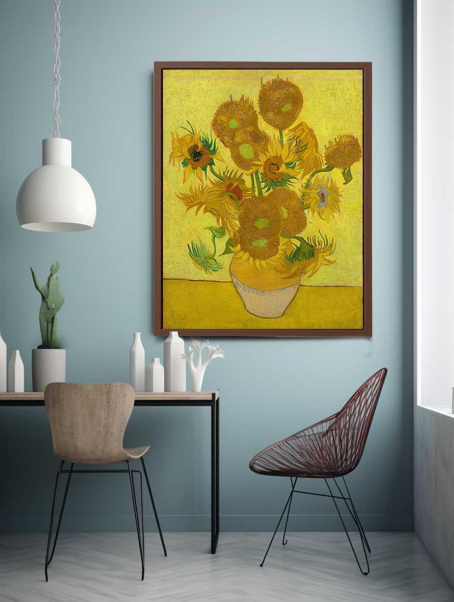 Vase Of Sunflowers Painting By Van Gogh