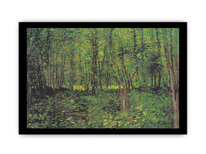 tree And Undergrowth By Van Gogh