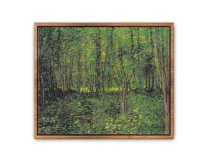 tree And Undergrowth By Van Gogh Streched canvas