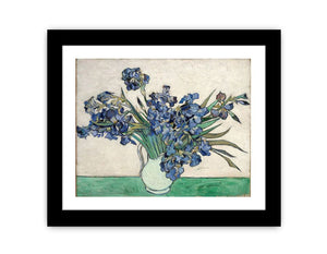 Irises In Vase Painting By Van Gogh Canvas Print