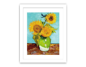 Sunflowers on Green By Van Gogh Famous painting