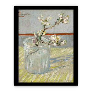 Sprig Of Flowering Almond In A Vase By Van Gogh