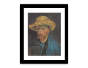 Self Portrait With Hat Painting of Van Gogh Canvas Print