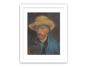Self Portrait With Hat Painting of Van Gogh Famous painting