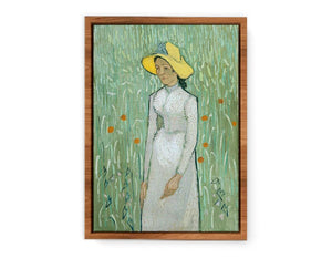 Girl in White by Vincent Van Gogh Streched canvas