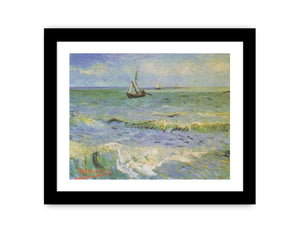 Fishing Boats at Saintes-Maries By Vincent Van Gogh Canvas Print