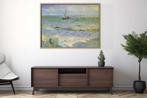 Fishing Boats at Saintes-Maries By Vincent Van Gogh