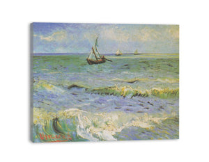 Fishing Boats at Saintes-Maries By Vincent Van Gogh