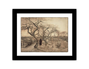 Winter garden by Van Gogh Canvas Print