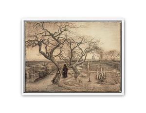 Winter garden by Van Gogh Art Print