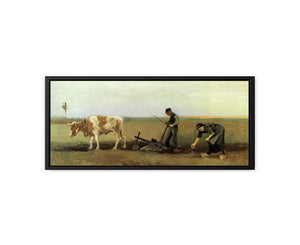 Plow In Field Painting by Van Gogh