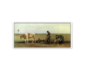 Plow In Field Painting by Van Gogh Art Print