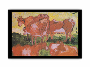 Cows Painting By Vincent Van Gogh