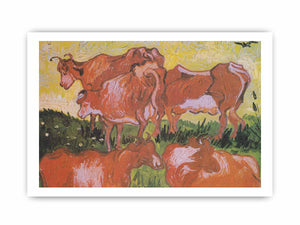 Cows Painting By Vincent Van Gogh