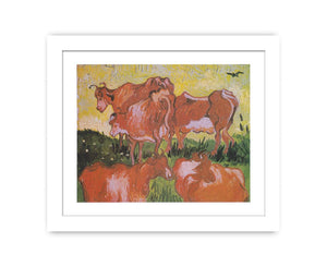 Cows Painting By Vincent Van Gogh Famous painting