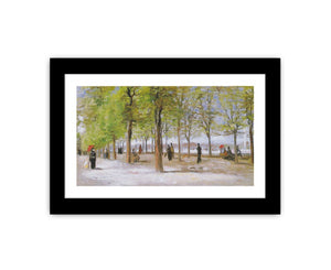 Terrace in the Luxembourg Gardens By Vincent Van Gogh Canvas Print