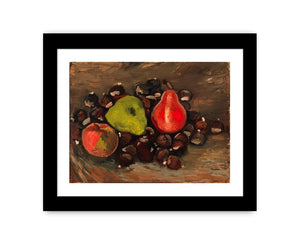 Still Life with Fruit and Chestnuts By Vincent Van Gogh Canvas Print