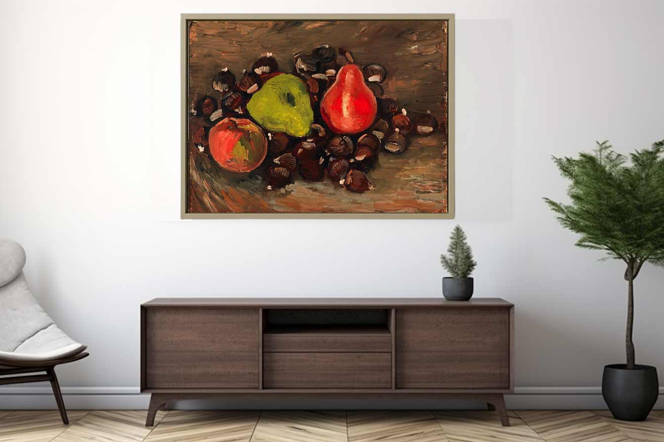 Still Life with Fruit and Chestnuts By Vincent Van Gogh