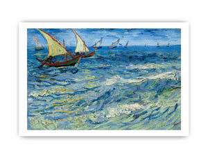 Seascape Boats Painting By Vincent Van Gogh
