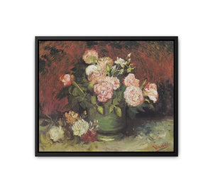 Bowl with Peonies and Roses By Vincent Van Gogh