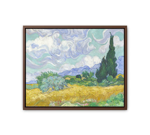 Wheat Field with Cypresses By Vincent Van Gogh Famous Painting